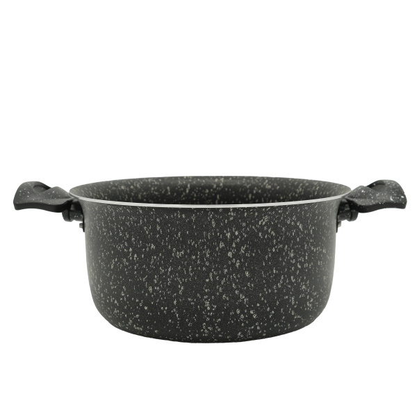 Кастрюля черная 3 литра, с крышкой, 20см