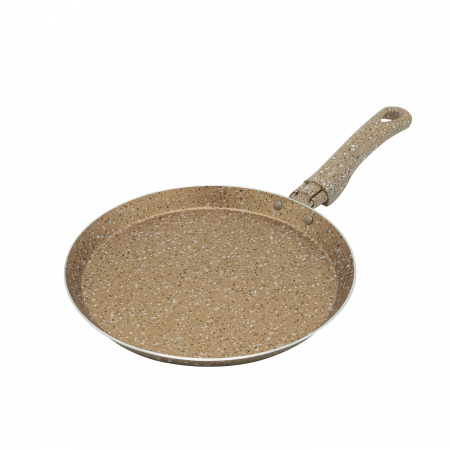 Сковорода штампованная блинная коричневая 22см