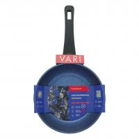 Сковорода литая VARI Аквамарин синий металлик, 26 см, с крышкой