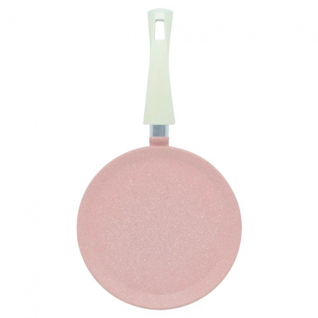 Сковорода литая VARI РОМАНТИКА, розовый камень,  блинная, 24 см