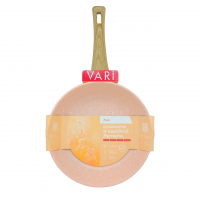 Сковорода литая VARI АУРА, персиковый камень, 22 см.