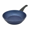 Сковорода литая VARI Аквамарин синий металлик, 26 см, с крышкой