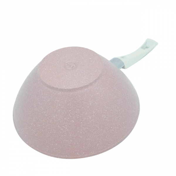 Сковорода литая VARI РОМАНТИКА, розовый камень, WOK , 28 см.