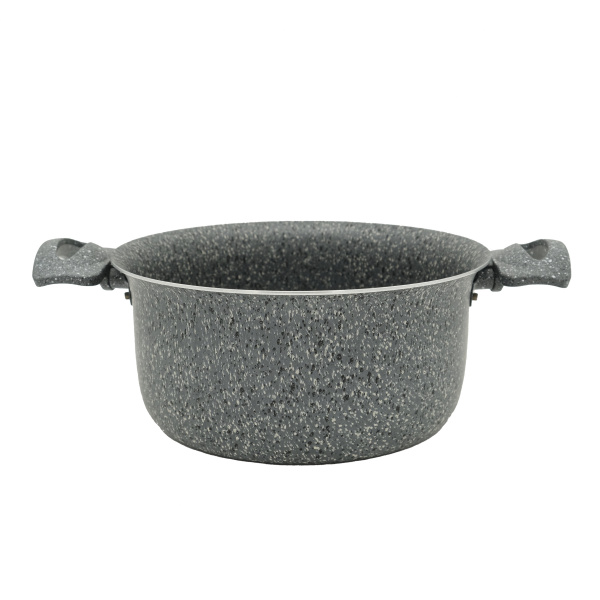 Кастрюля серая 3 литра, с крышкой, 20см